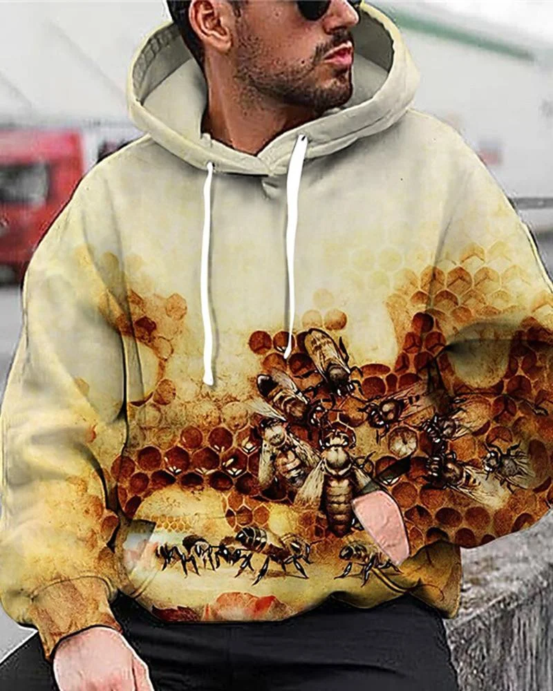 Men's Animal Print Sports Hoodies