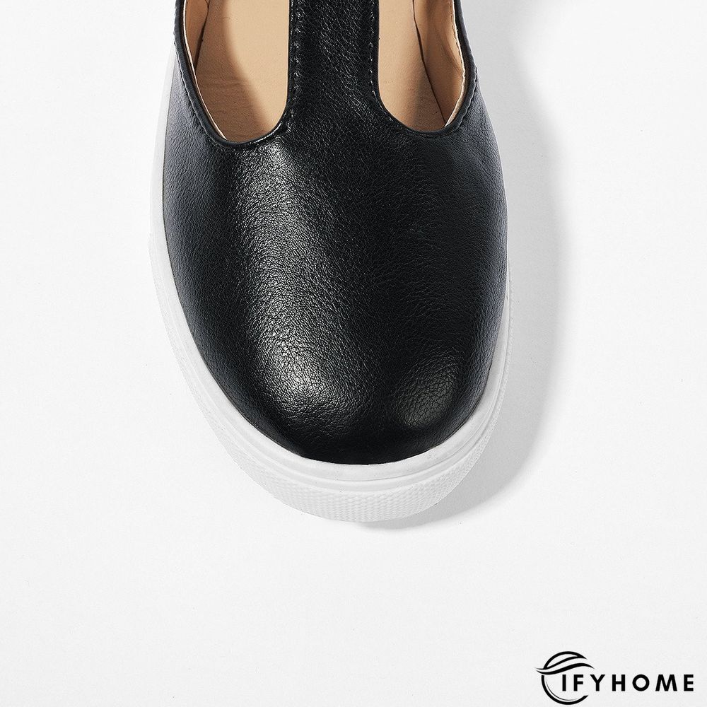 Summer Sandals Round Toe Shoes with Adjustable Buckle | IFYHOME