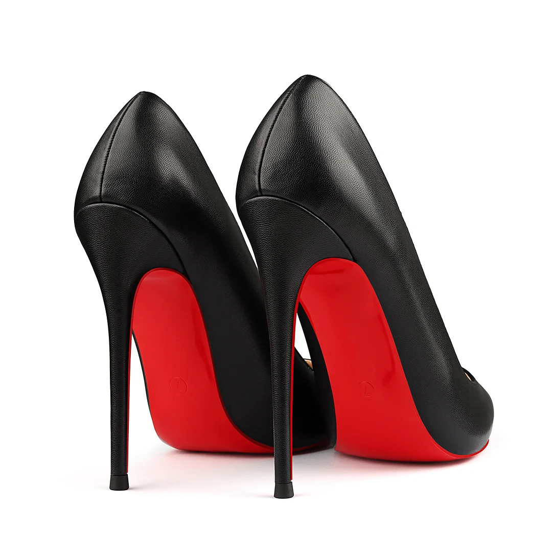 120mm Women's Red Bottom High Heels Party Wedding Matte Pumps-MERUMOTE