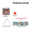 Diamond Painting Single-Sided Acrylic Flag and USA 250th Hanging Pendant Sun Catcher for Home Garden Wall Door