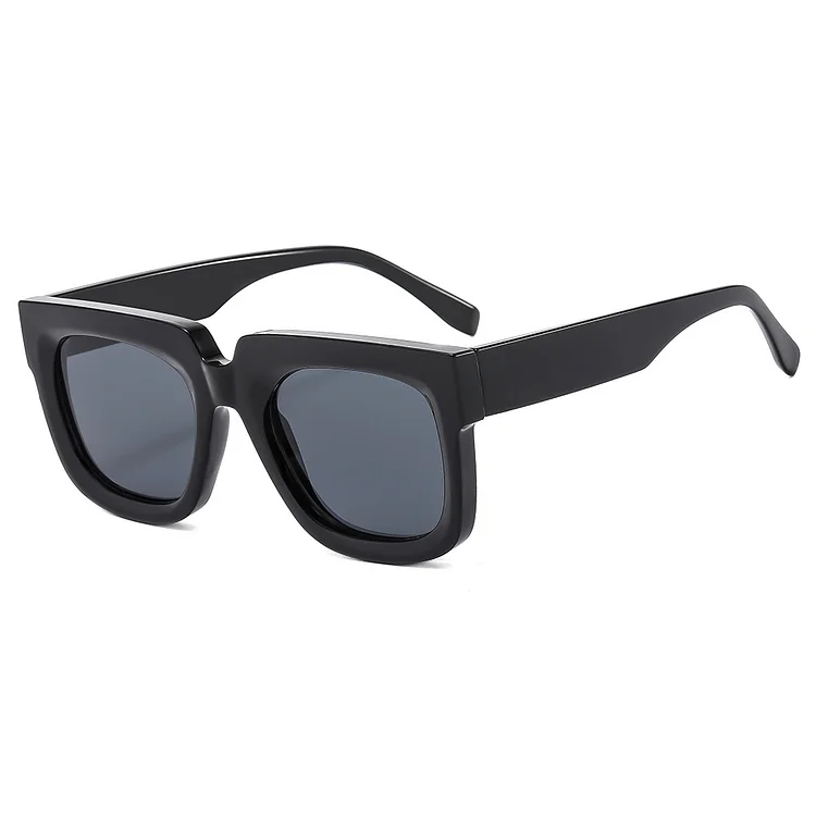 YOOSKE Square Sunglasses for Women Men Luxury Brand Designer Oversized Sun Glasses Ins Popular Thick Frame Sun Protection UV400