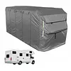 [US Local Warehouse] 420D Oxford Fabric Travel Trailer RV Cover Anti- Trailer Cover for Winter Snow