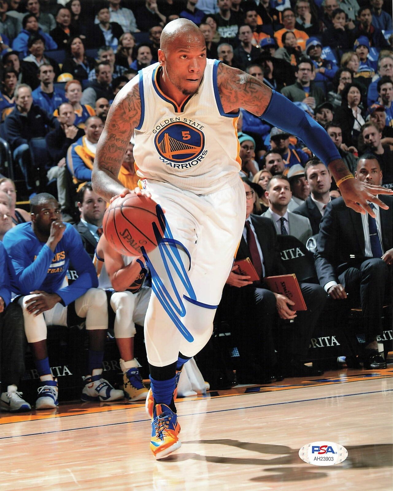 Marreese Speights signed 8x10 Photo Poster painting PSA/DNA Warriors Autographed Mo