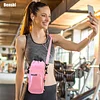 Bensbl Magnetic Gym Bag for Women, Magnetic Water Bottle Bag with Towel Hook