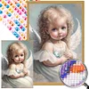 (40*60cm)Angel Girl - Round AB Drill Diamond Painting