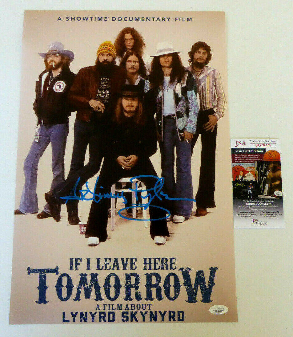 Artimus Pyle Signed 12x18 Photo Poster painting Autographed, Lynyrd Skynyrd, Drummer, JSA COA