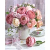 Rose Vase - 11CT Stamped Cross Stitch - 36*46cm - Flower