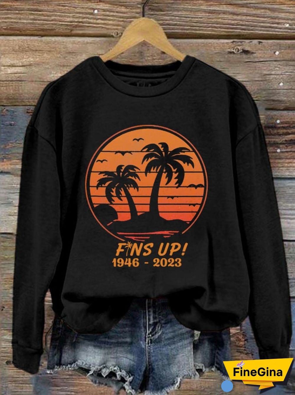 Women's Fins Up RIP Jimmy Print Sweatshirt