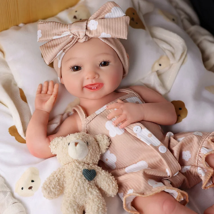 Babeside Mia 16" Realistic Silicone Smiling Baby Newborn Girl Healing of the Heart