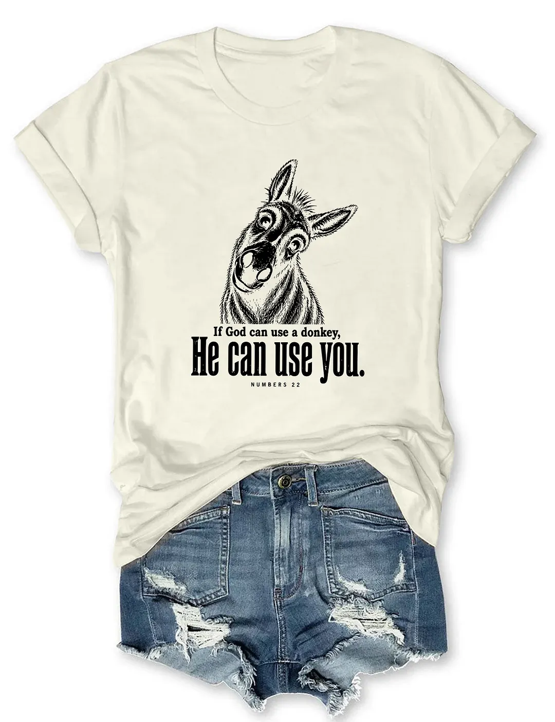 If God Can Use A Donkey He Can Use You T-shirt