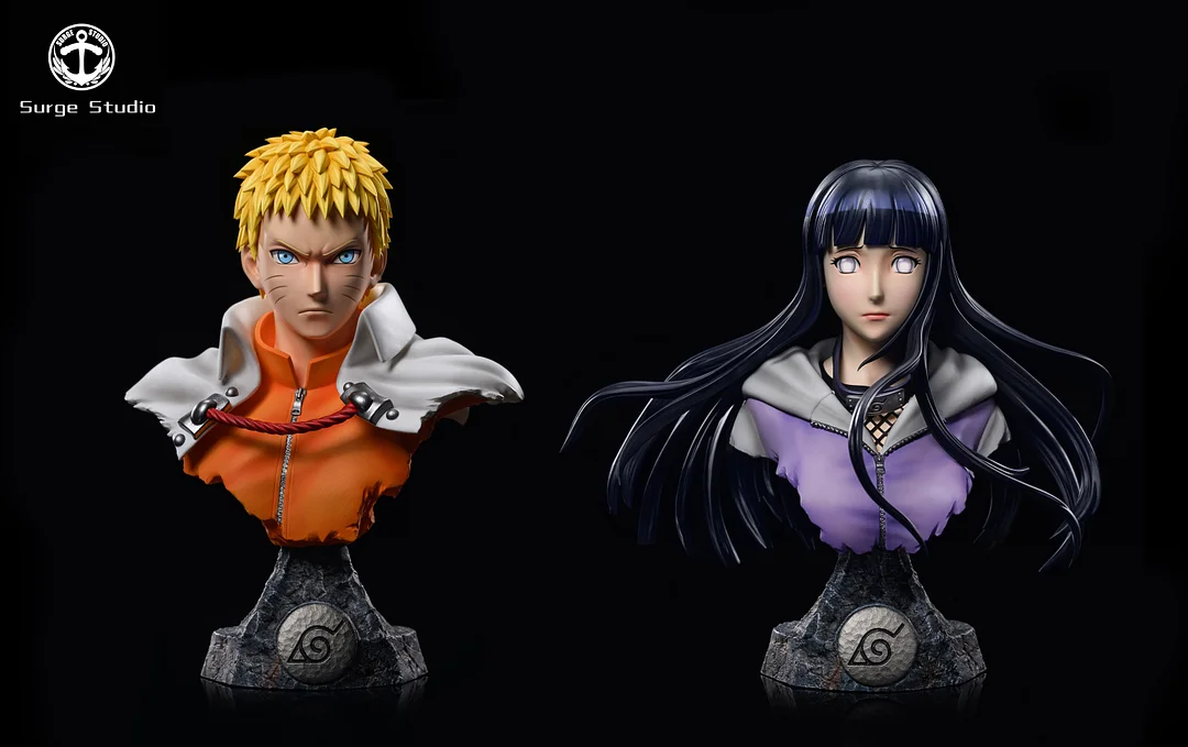 1/4 Scale 7th Hokage Naruto Uzumaki & Hinata Hyuga Bust Statue