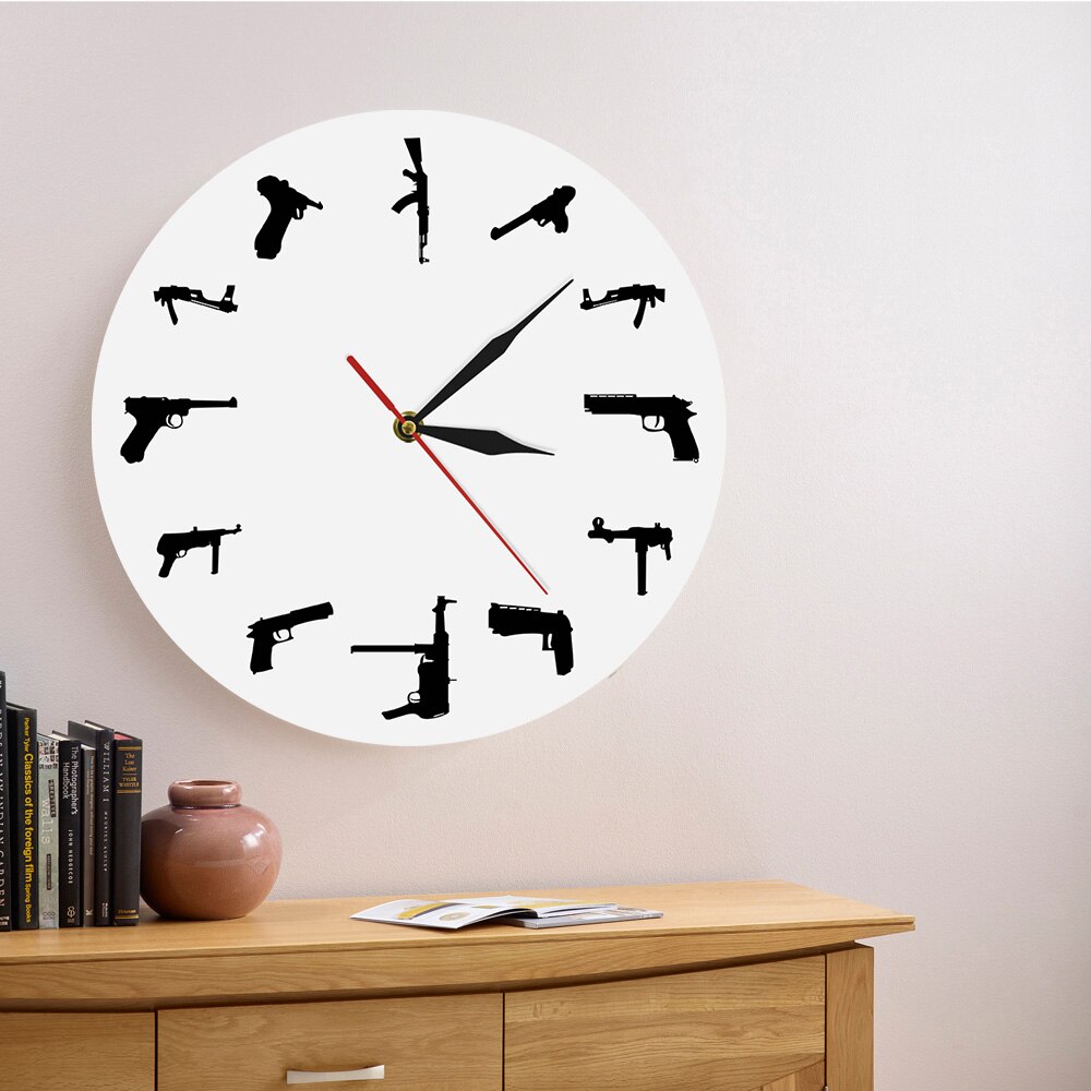 

Guns Family - Frameless Acrylic Wall Clock, 501 Original