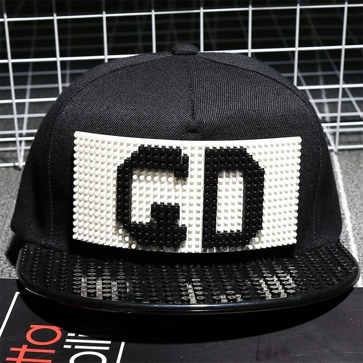 G D Personality Legos cap high quality blocks DIY legos baseball hat trucker snapback hat for men and women detachable
