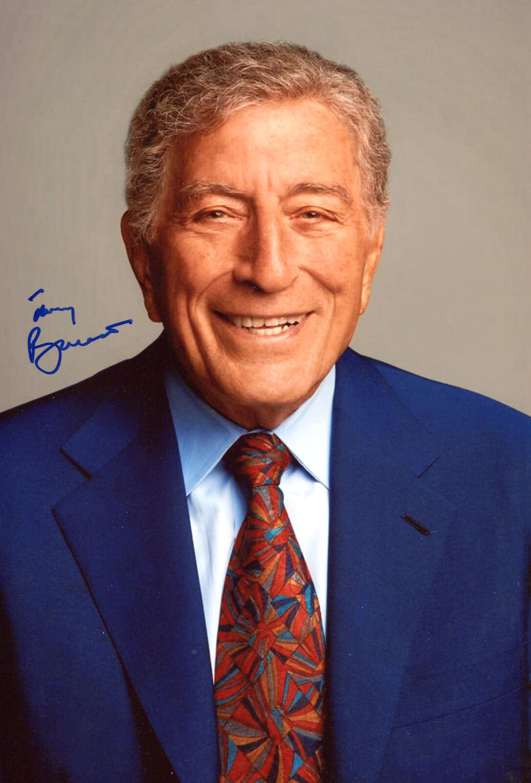 Tony Bennett 歌手亲笔签名、人签名照片