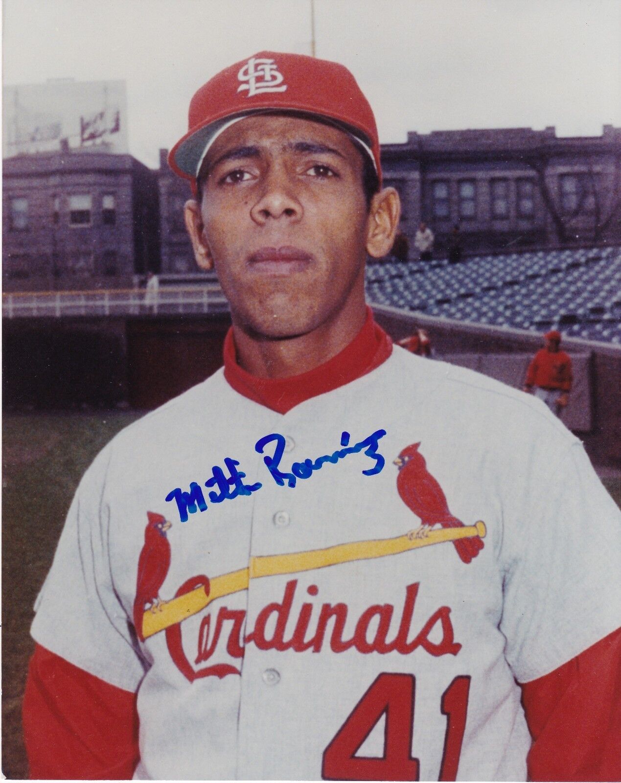 MILT RAMIREZ ST. LOUIS CARDINALS ACTION SIGNED 8x10