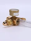 All Brass Argon Meter G5/8 Male Thread CGA580 Connector for Welding Gas Cylinder