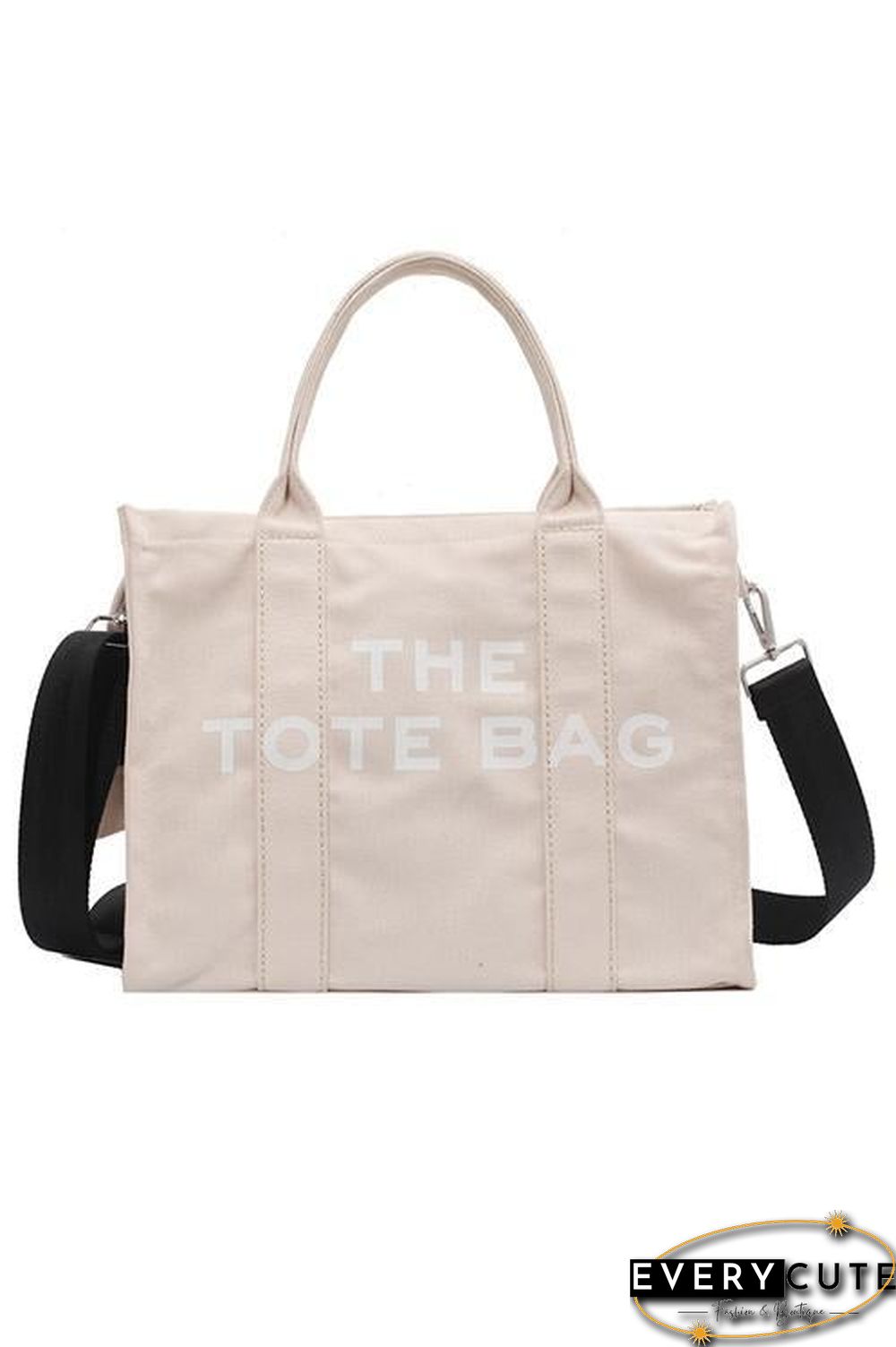 Canvas Crossbody Tote Bag