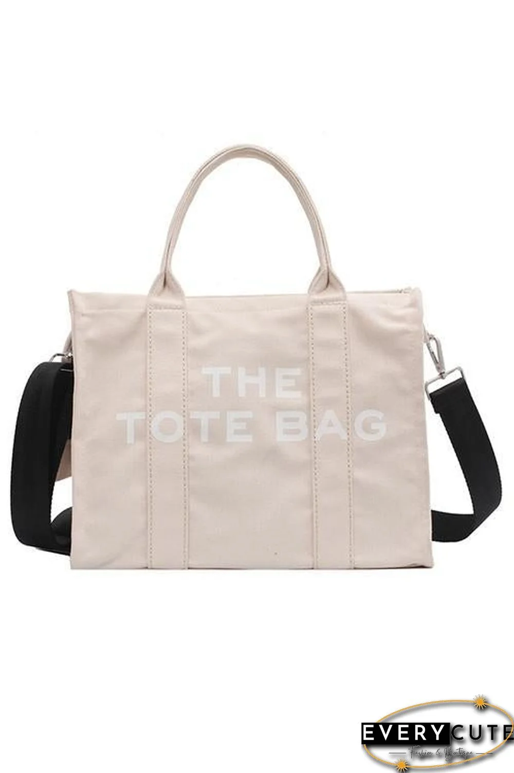 Canvas Crossbody Tote Bag