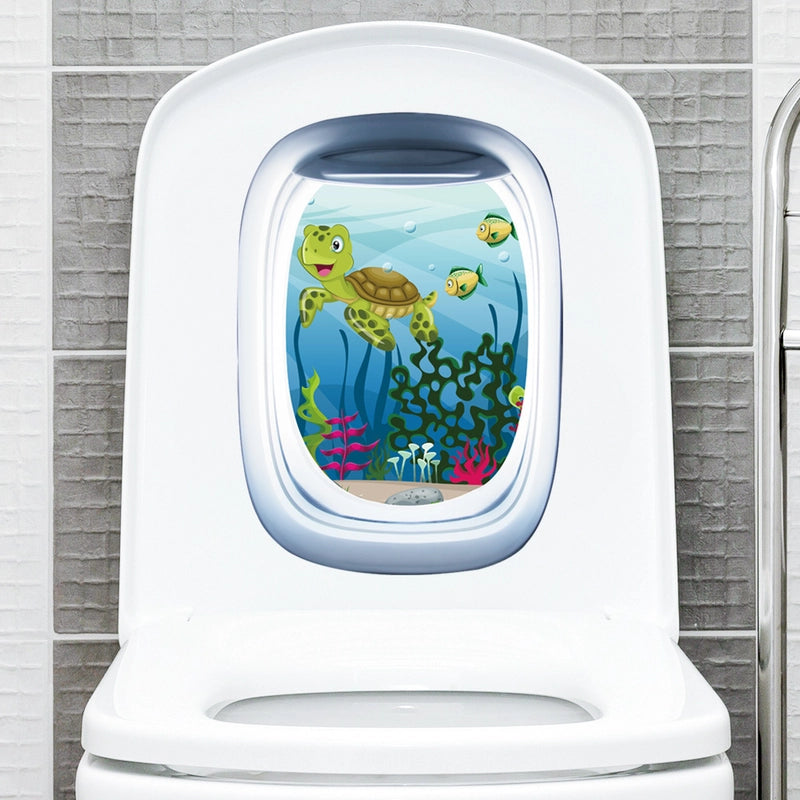 Casual Elegant Landscape PVC Wall Sticker Bathing