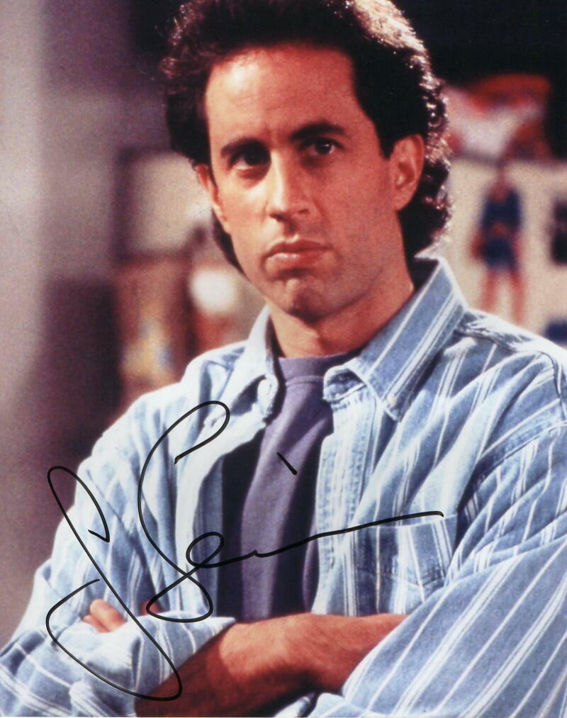 JERRY SEINFELD SIGNED AUTOGRAPH 8x10 Photo Poster painting - COMEDIANS IN CARS GETTING COFFEE