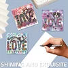 6pcs lieben diy diamant kunst grußkarten dankkarten und feiertagssegen