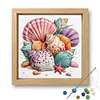 Landscape Glass Bead Partial 11CT DIY Stamped Cross Stitch Kits for Beginners Adults Home Decor Cross Stitch Art and Crafts Kits 14.04x14.04in tapestrymarket