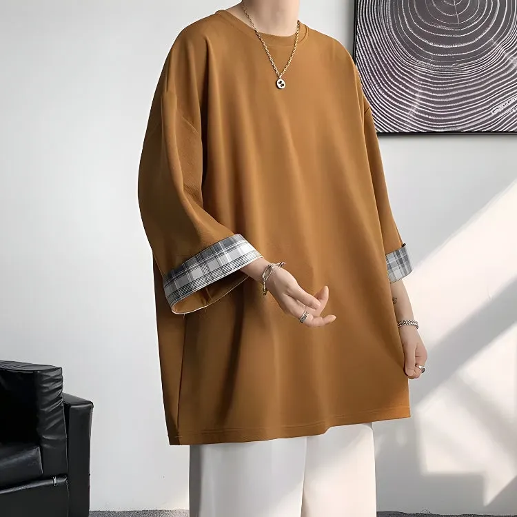 Brownm Boy Oversize Detailed Tee