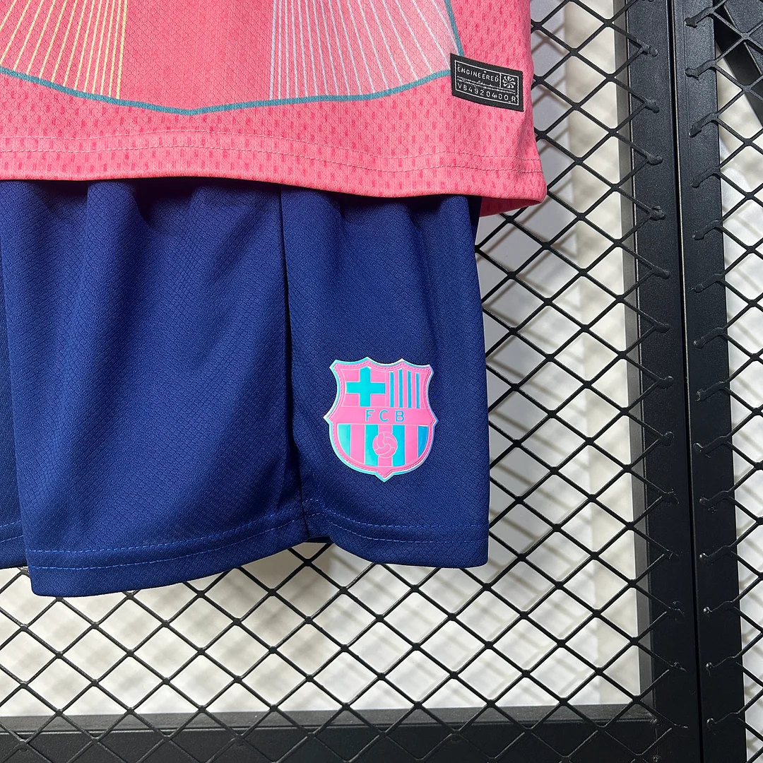 25/26 Barcelona Special Edition Kids Kit Football Jersey Thai Quality