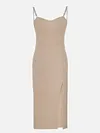 Chain Split-Joint Midi Dress