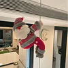 Christmas Decorations, Santa Claus Curtain Hooks, Small Hanging Ornaments for Shops and Malls
