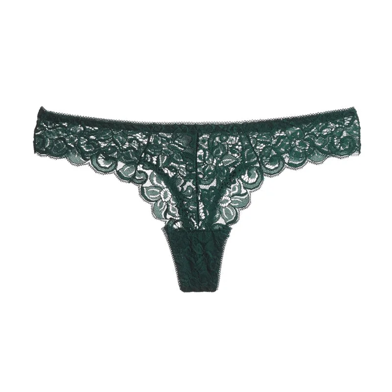 TERMEZY Women Sexy G String Lace Panties Low-waist Underwear Femal Sexy T-back Thong Japan Style Hot Sale Transparent Knickers