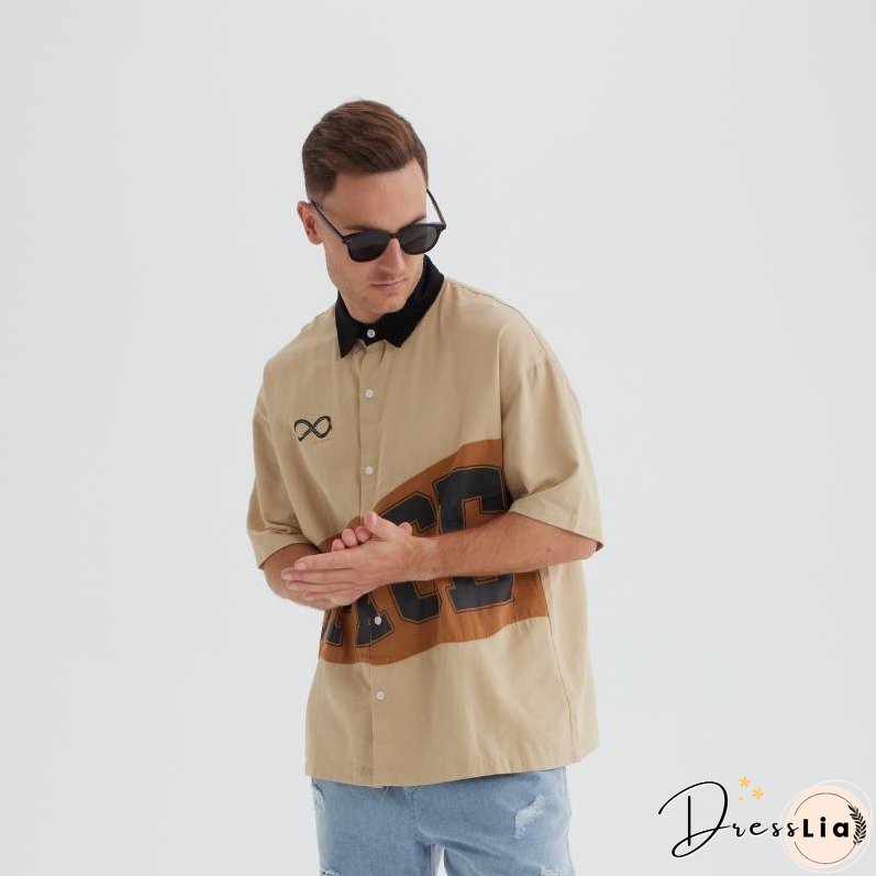 Contrast Patchwork Shirt