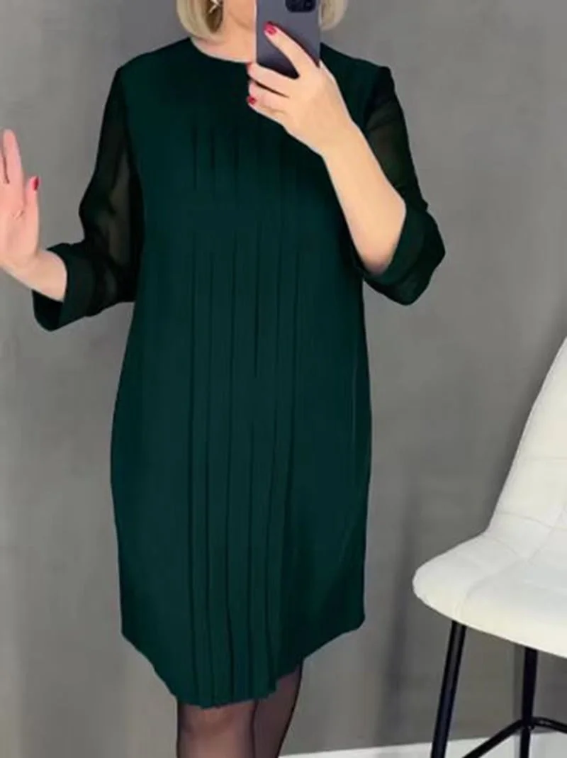 🎉Buy 2 Free Shipping💐 – Mid Sleeve Straight Dress