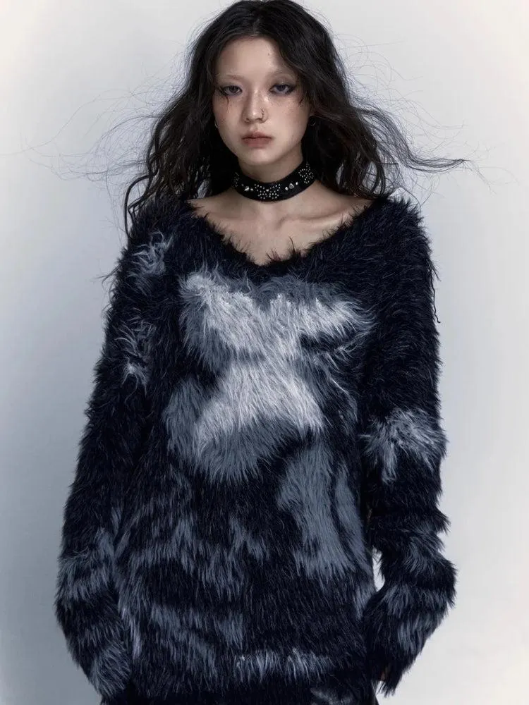 Brownm Fuzzy Sweater
