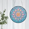 Diamond Painting Stained Glass Mandala Flower Pendant