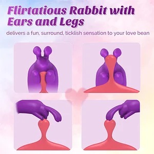 Rabbit G-Spot Vibrator with Dildo & Clitoral Stimulator Female masturbation toys