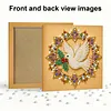 (25x25cm)DIY Pearl Painting Xmas Framed Handmade Pearl Material Art Kit Living Room Decor