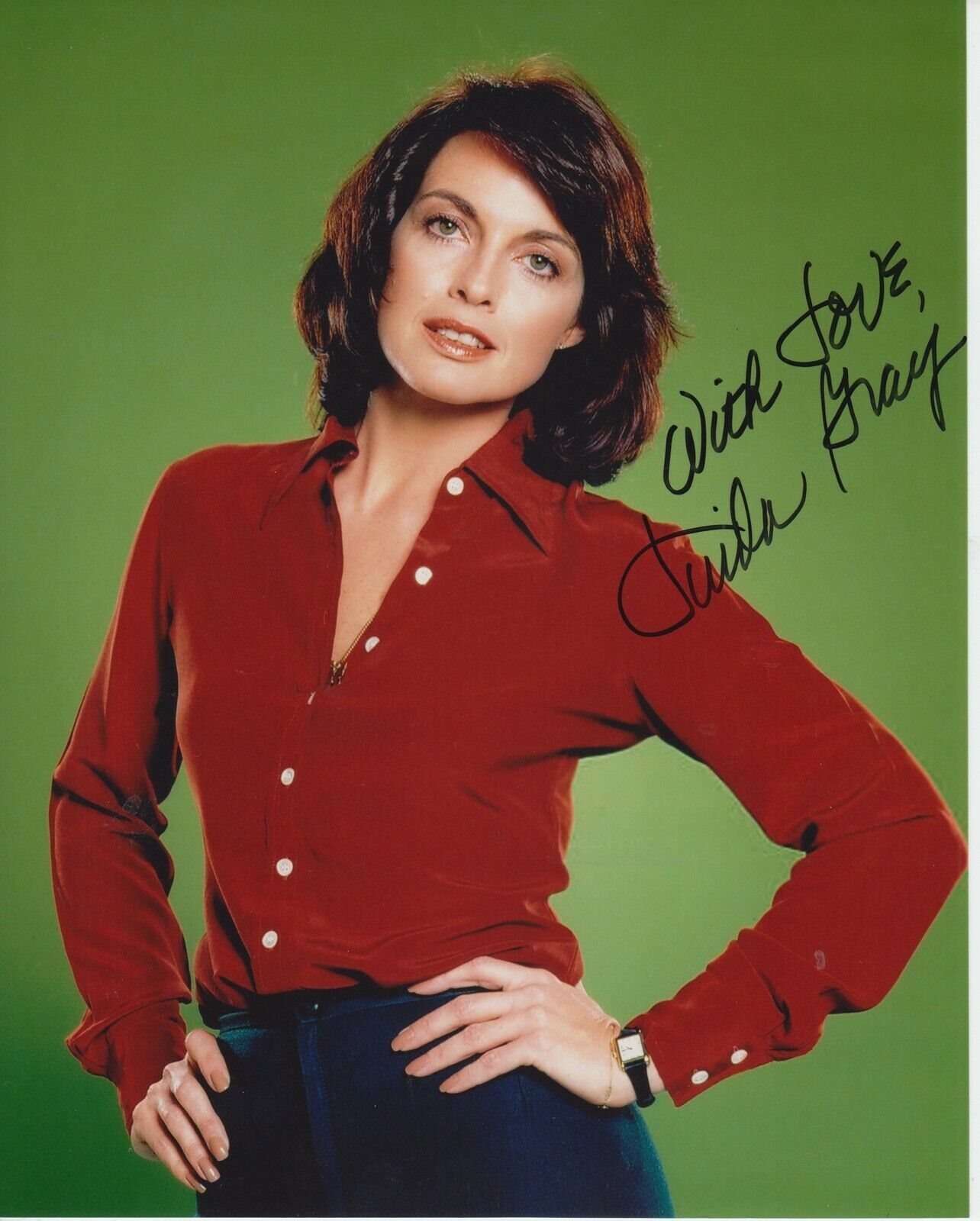 Linda Gray #1 8x10 Signed Photo Poster painting w/ COA -