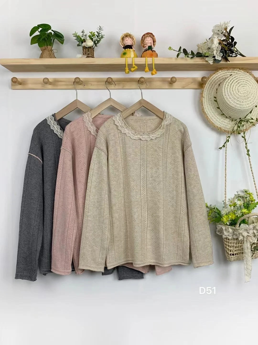 Chicfifth Sweater Women Winter Long Sleeve High Quality Autumn Vintage Top Knitted Cardigan