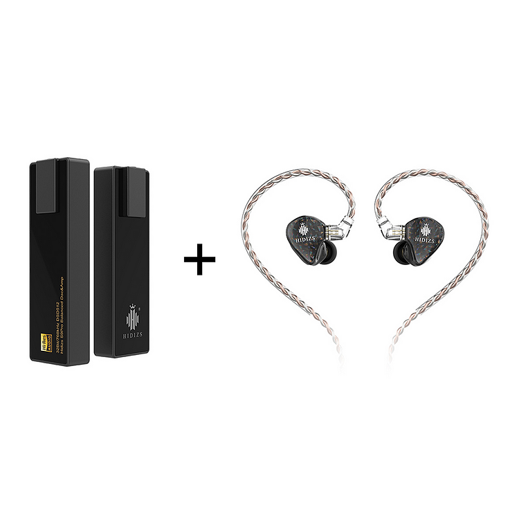 Hidizs S9 Pro DAC & AMP + Mermaid MS2 Hybrid Dual Drivers Earphones Bundle