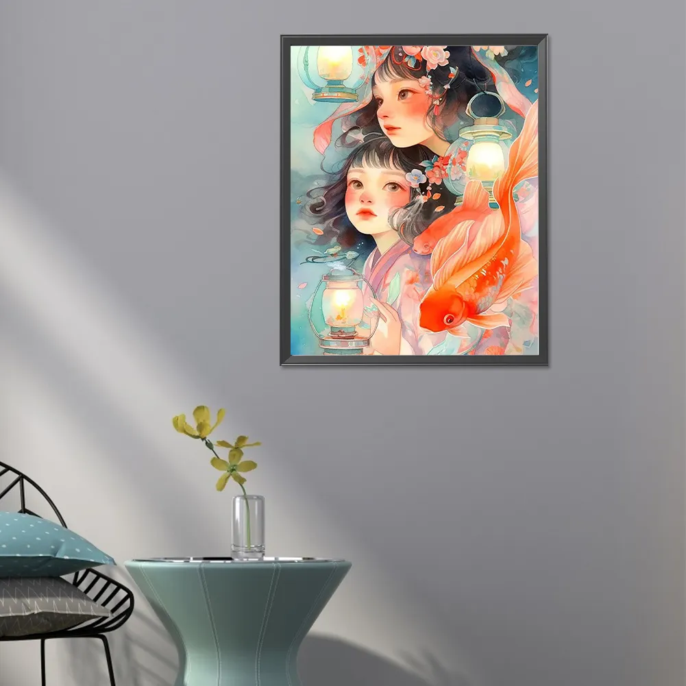 Full Round Diamond Painting 40*50cm - Girl