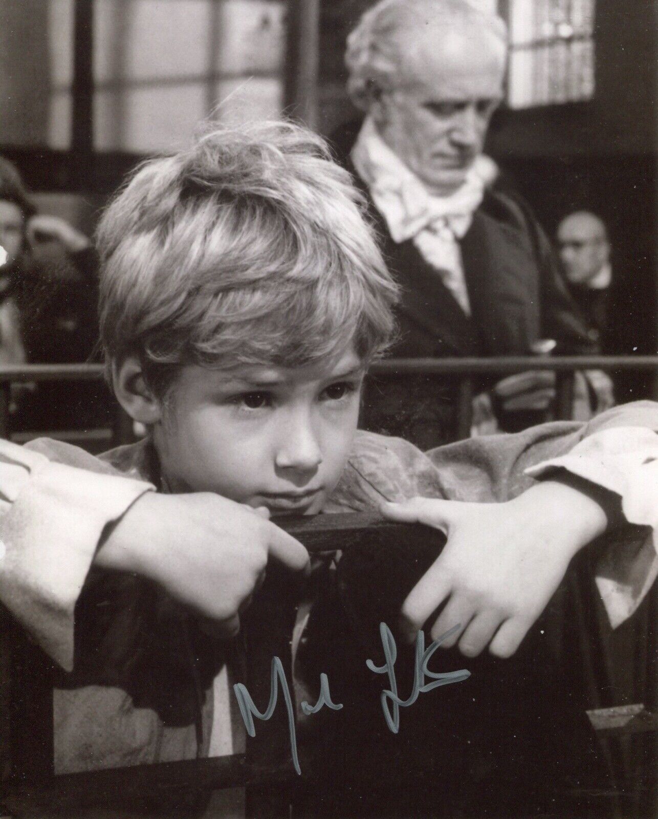 Mark Lester as Oliver! signed British Musical movie scene Photo Poster painting - UACC DEALER