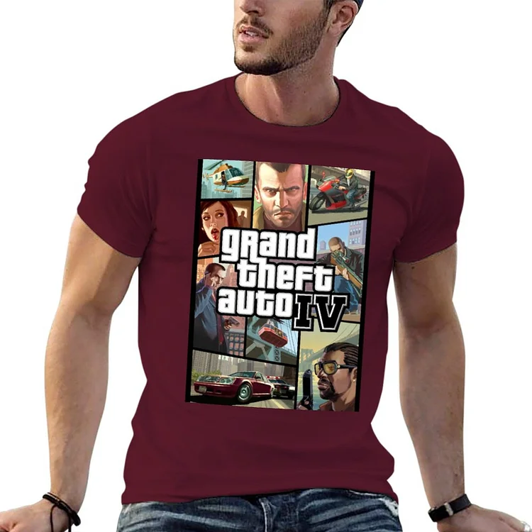 Kakacloud New GTA IV T-Shirt t shirt man Blouse anime mens t shirt graphic