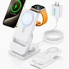 3 in 1 Apple Charging Station, [10000mAh Detachable Power Bank][Foldable] Magnetic Wireless Charging Station