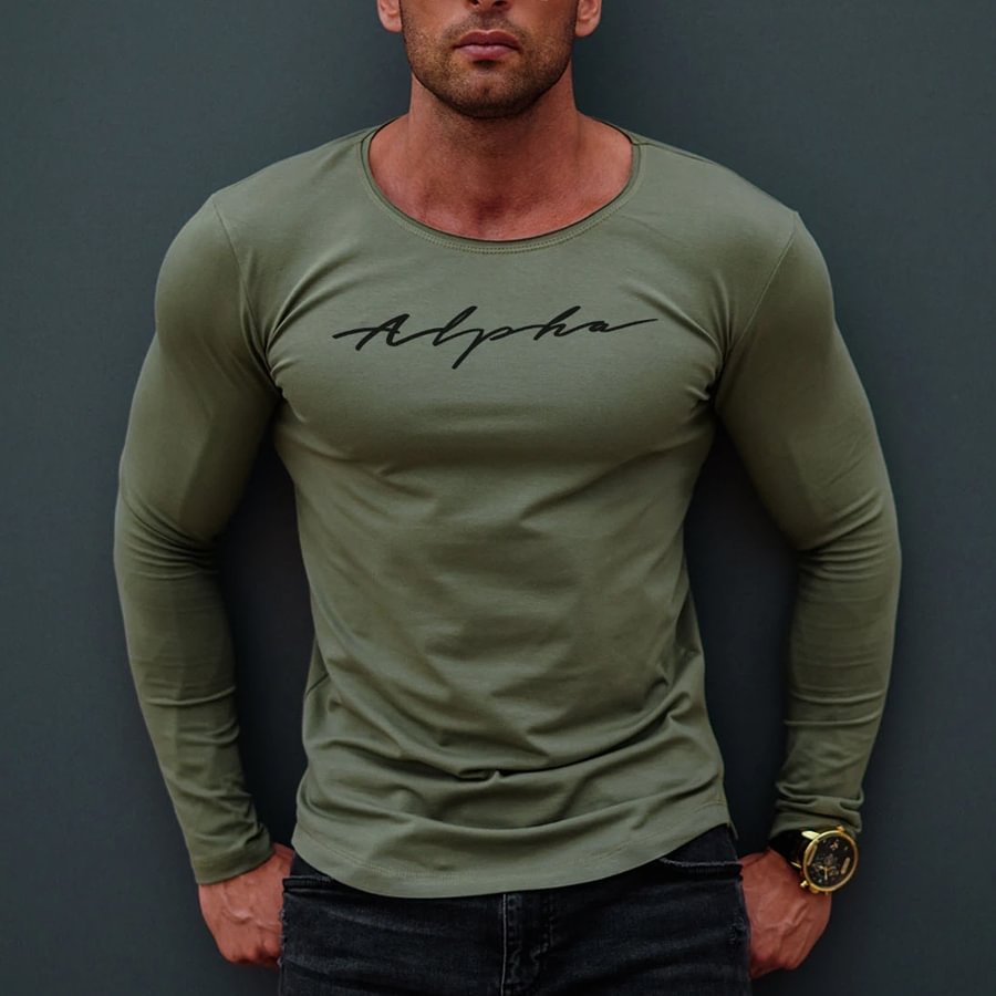 Fashion Letters Printed Cotton T-shirt