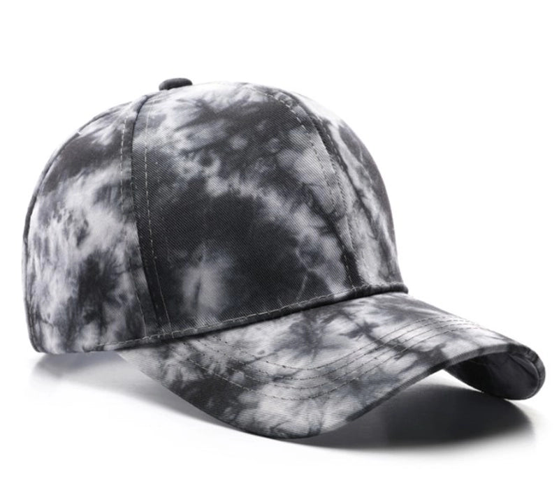 Women’s Streetwear Tie Dye Curved Eaves Baseball Cap