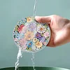 4pcs DIY Diamond Painting Acrylic Coaster Flower Waterproof Cup Coaster、[Everydayedeals]