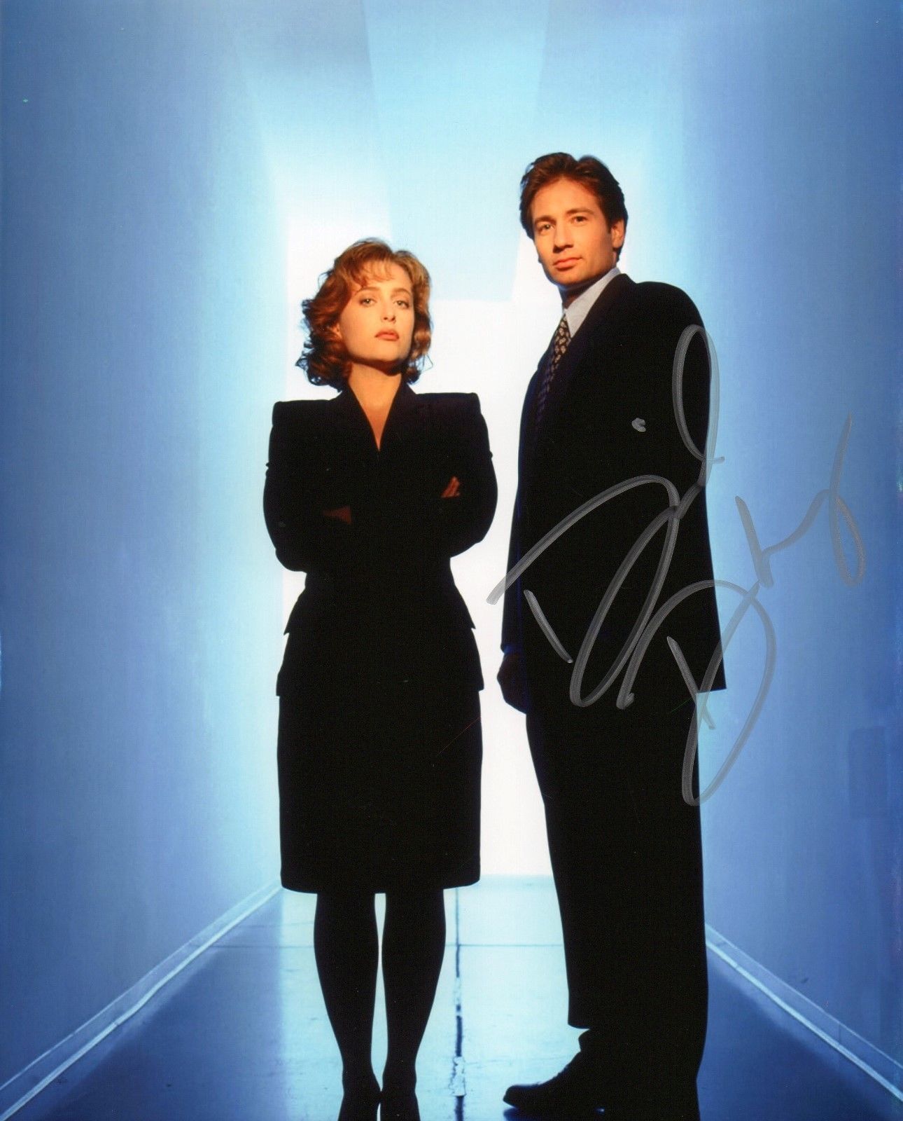 DAVID DUCHOVNY AUTOGRAPHED SIGNED A4 PP POSTER Photo Poster painting PRINT 11