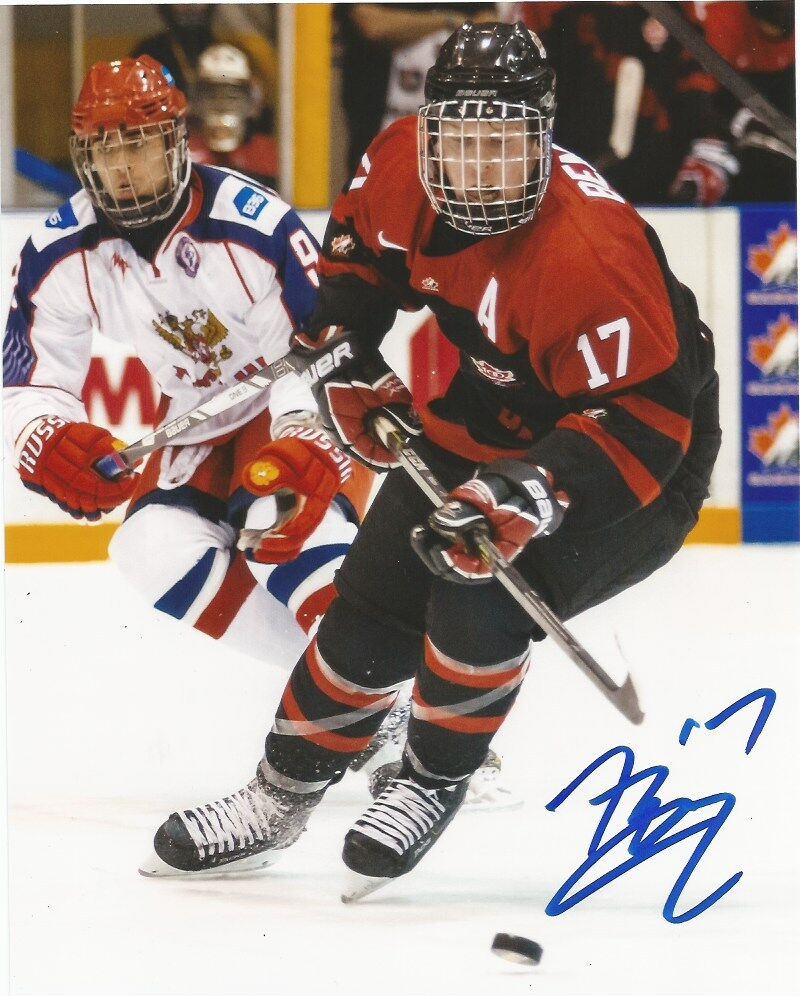 Team Canada Tyler Benson Autographed Signed 8x10 WHL Photo Poster painting COA D