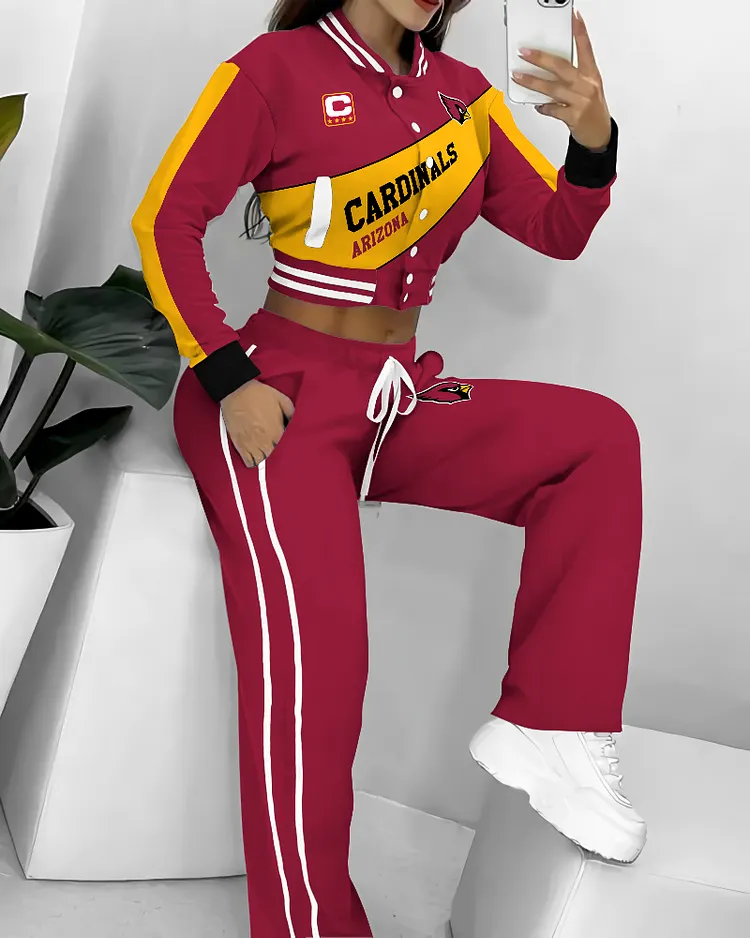 Arizona Cardinals  3D Printed Varsity Jacket Set